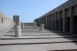 Lugar de la Memória, la Tolerância y la Inclusión Social, vista da saída do museu e dutos de iluminação, Lima, Perú. Arquitetos Barclay & Crousse<br />Foto Bruno Carvalho, abr. 2017 
