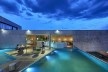 Bar/pool/gallery, pool and bar, night shot. BCMF arquitetos + MACh arquitetos<br />Foto Jomar Braganäa 