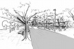 Vista do Passeio Público<br />Imagem dos autores do projeto 