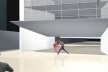 Vão livre do Edifício–Mirante utilizado como palco<br />Imagem dos autores do projeto 