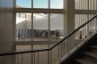 Vista para o pátio, a partir da escadaria principal da escola, restaurada<br />Foto Laura Castro Caldas & Paulo Cintra 