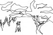 Imagem “O espaço da convivência”<br />Desenho Oscar Niemeyer 