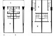 Conjunto Residencial do Pedregulho, plantas do apartamento duplex, Rio de Janeiro, Brasil, 1952. Arquiteto Affonso Eduardo Reidy<br />Imagem divulgação  [BONDUKI, Nabil. <i>Affonso Eduardo Reidy</i>. Blau/Instituto Bardi, 1999]