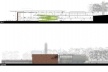 Concurso de Propostas Arquitetônicas para o futuro SESC Guarulhos, 1º lugar, corte CC e elevação Leste. Arquitetos Renato Dal Pian e Lilian Dal Pian<br />Desenhos escritório 