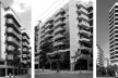 Da esquerda para a direita: gabarito pelo decreto nº 322 de 1976 com embasamento de garagem; edificações feitas com base nos PEUs de Botafogo e Leblon (duas últimas); edifício com embasamento e vazio entre edificações após 1990 (duas últimas)<br />Fotos David Cardeman, 2004/2006 