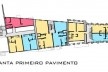 Planta primeiro pavimento<br />Imagem dos autores do projeto 