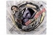 Bel Falleiros, out inside, 2010, 37,5 x 32,2 cm, papéis coletados pela cidade, xerox, jornal, carimbos, caneta, papel de seda, lápis, gesso<br />Divulgação 