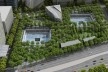 Aerial View of Memorial Quadrant<br />Rendering by Squared Design Lab 