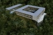 Alojamento em Campos do Jordão, vista aérea, Campos do Jordão. MMBB Arquitetos, 2009<br />Modelo eletrônico Marcelo Yukio Nagai, Vito Macchione e Yuri Vital 