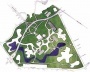 Implantação geral do Parque do Ibirapuera [Fantasia Brasileira – o balé do IV Centenário. São Paulo, SESC, 1998]