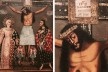 Anônimo Cuzqueño, Cristo de los temblores, 1750-1780 (à direita, detalhe)<br />Foto José Lira 