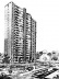 Fig. 07 – Conjunto Portal da Cidade, Ruy Ohtake, 1986, foto da área de lazer do conjunto [FARIAS, A. A. C. La arquitectura de Ruy Ohtake. Madrid, Celeste, 1994]