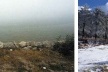Hospital da Cruz. Arza / Cruz na neve. perto de Nossa Sra. do Faro<br />Foto 1. Delmi Alvarez/ Foto 2.Fernando Bellas 