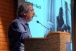 Renato Anelli apresenta homenagem a Lina Bo Bardi, Encontro Núcleo Docomomo-SP 2015<br />Foto André Marques 