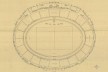 Estádio Vivaldo de Lima, planta geral 01 (detalhe). Arquiteto Severiano Porto, 1965<br />Escaneamento de Cláudio Muniz  [Acervo do Núcleo de Pesquisa e Documentação – FAU/UFRJ – Brasil]