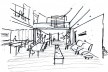 Arquiteto Fabiano Sobreira. Casa da Copaíba, Brasília, 2012. Croquis
