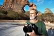 Luiz Cláudio Marigo na Pedra Furada, Parque Nacional da Serra da Capivara PI<br />Foto José Tabacow 