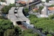 Estação Ponte Pequena de metrô, atual Estação Armênia, linha 1, São Paulo. Marcello Fragelli (coordenador) e equipe de arquitetos<br />Foto Nelson Kon  [FRAGELLI, Marcelo. "Quarenta anos de prancheta"]
