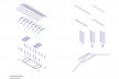 Xingu Canopies, isometric perspective of mounting system, Xingu National Park, São Félix do Araguaia MT Brasil, 2017. Architect Gustavo Utrabo (author) / Estúdio Gustavo Utrabo<br />Imagem divulgação / disclosure image  [Estúdio Gustavo Utrabo]