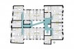 Reabilitação de edifício para habitação popular, planta do edifício. Debora Portugheis, Gabriela Xavier, Gustavo Ramos e Mariana Souto, FAU USP<br />3º lugar 