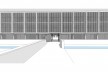Saint Catherine’s College, portal de acesso ao college, Oxford, Inglaterra, 1959-1964, arquiteto Arne Jacobsen<br />Modelo tridimensional de Edson Mahfuz e Ana Karina Christ 