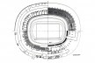 Planta Estádio Castelão (1969) [Castro, 1982]