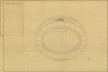 Estádio Vivaldo de Lima, planta geral 02. Arquiteto Severiano Porto, 1965<br />Escaneamento de Cláudio Muniz  [Acervo do Núcleo de Pesquisa e Documentação – FAU/UFRJ – Brasil]