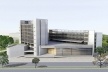 Centro de Referência em Empreendedorismo do Sebrae-MG, vista do conjunto, 2º lugar. Arquiteto Francisco Spadoni, 2008<br />Desenho escritório 