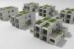 Maquete eletrônica simulando relação de vizinhança. Concurso Habitação para Todos.CDHU.Sobrados - 2º Lugar.<br />Autores do projeto  [equipe premiada]