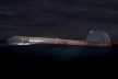 Concurso Internacional para Projeto Arquitetônico do Museu Exploratório de Ciências da Unicamp, vista noturna, 1º lugar. Arquitetos Reinaldo Nishimura, Daniel Corsi e Dani Hirano, 2009<br />Imagem equipe 