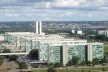 Blocos ministeriais da Esplanada. Notem-se as conexões com os anexos sobre a via N2<br />Foto Eduardo Pierrotti Rossetti 