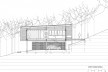 Residência Praia Vermelha, corte longitudinal, Ubatuba SP Brasil, 2015. Arquitetos Lua Nitsche e Pedro Nitsche/Nitsche Arquitetos<br />Imagem divulgação  [Acervo Nitsche Arquitetos]
