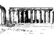 Croqui de viagem retratando Luxor [DEVILLERS, Charles; DOSTGLU, Neslihan; FRAMPTON, Kenneth. Louis I. Kahn.]
