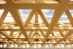 New Aspen Art Museum, Colorado, roof deck truss detail. Shigeru Ban Architects<br />Foto Derek Skalko  [Foto divulgação]