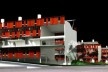 Perspectiva externa do conjunto<br />Imagem dos autores do projeto 