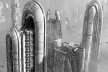 Imagen "Coruscant: o edifício-república 500" [Desenho de Thibaut Revers no programa paint.net]