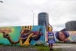 Mural da passarela Nego Quirido<br />Foto Rafael Alves Campos 