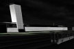 Linha do trem. Vista noturna<br />Imagem do autor do projeto 