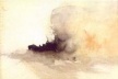 "Ship on fire", Joseph Turner, 1826-30.  [Turner, Londres, Taschen, 2000, p. 75]