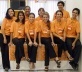 Equipe de apoio do Projetar com participação ativa de alunos do curso de graduação em Arquitetura e Urbanismo da UFRN (os "laranjinhas" na secretaria do evento)