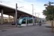 Barcelona, fev. 2013. Foto do trem, próximo à estação Glòries<br />Foto Francis Krausburg Corrêa 