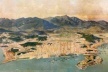 Panorama da cidade do Rio de Janeiro em 1860, Emil Bauch. Litografia, 71,9 x 242 cm [O Brasil redescoberto. Rio de Janeiro, Paço Imperial, 1999]