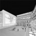 Agência Central e Espaço Cultural dos Correios, Una Arquitetos, perspectiva do pátio