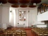 Stephanus Kirche, Detmerode, Alemanha, 1963/68. Interior da nave, visão em direção ao altar, com destaque para os ‘pratos acústicos’ do teto [www.wolfsburg-citytour.de/aaltobauten/Stephanus-Kirche/stephanus-kirche.html]