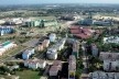 Vista aérea da UCI em 24 de maio de 2007; ao fundo, movimento de terra para construção da Praça Niemeyer<br />Foto divulgação 