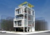 Cellophane House,  conforme projeto realizado para a exposição "Home Delivery". KieranTimberlake Arquitetos. Vista frontal <br />2008 Kieran Timberlake Architects 