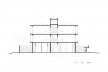 Casas + Edifício Misto MBV2, corte BB, Sobral CE Brasil, 2020. Arquitetos Bruno Braga, Bruno Perdigão, Igor Ribeiro e Luiz Cattony / Rede Arquitetos<br />Imagem divulgação  [Rede Arquitetos]