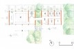 Proposta bairro urbano + produção agrícola, plantada cooperativa agrícola, segundo pavimento. <i> 1)administração, 2)cozinha, 3)recepção, 4)auditório e 5)salas individuais</i>. Roney Pessoa, FAU PUC-Campinas<br />2º lugar 