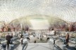 Foster and Partners Architects, Aeropuerto internacional de la Ciudad de Mexico, 2014. Maqueta digital<br />Imagen divulgación  [fosterandpartners.com]