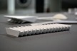 Maquete da primeira versão do conjunto, com solução estrutural dos pavilhões em pórtico<br />Foto Rafael Itsuo Takahashi 